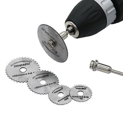 China High Performance 7pcs/Set Long Life Mini Diamond Saw Blade Silver Cutting Discs With Connecting Shank For Dremel Rotary Drill Fit Tool for sale