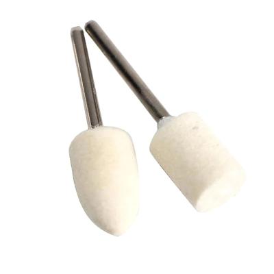 China High Quality Wool Felt Polishing Wheel Mounted Polishing Grinding Head OD 4-20mm For Dremel Rotary Drill Tool 3mm Shank for sale