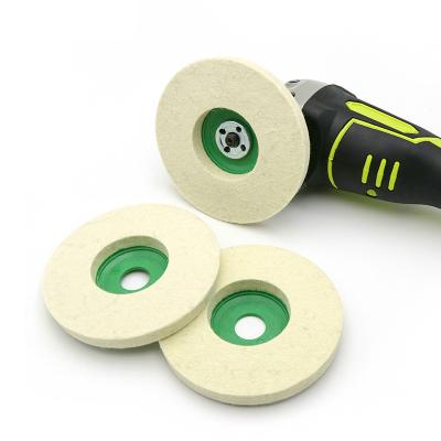 China High Quality Stainless Steel Aluminum Wool Felt Wheel Polishing Pads Angle Grinder Wheel Felt Polisher Grinding Disc for sale