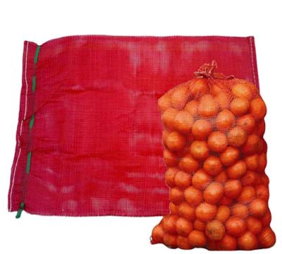 China TLO-075 Disposable Protective Mesh Bags Potatoes Onions Plastic Mesh Bag For Vegetables for sale