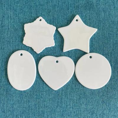 China Ceramic factory direct blank ceramic ornament for sublimation for sale