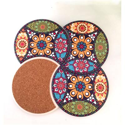 China Hot Selling Viable Hot Selling Custom Stone Ceramic Coaster Irregular Coaster For Ceramic Mugs For Kitchen Drink Mugs for sale