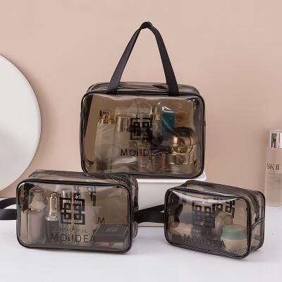 China Hot Selling Different Sizes Fashion Makeup Wash Travel Waterproof Portable PVC Clear Cosmetic Bags for sale