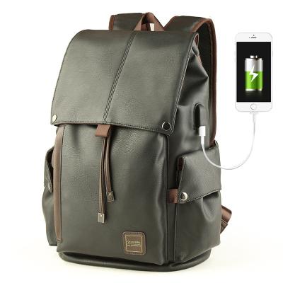 China New Design Motion Sensing PU Leather Men's Backpack Laptop Backpack Men's Fashion Backpack for sale