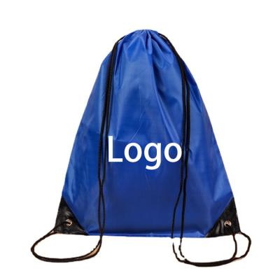 China Anti Theft In Stock Logo Cheap Custom Gym Oxford Drawstring Backpack Waterproof Bags for sale