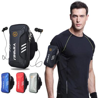 China Anti-fall Men Women Waterproof Reflective Sports Arm Bag Fitness Night Phone Case Holder Wallet Running Armband Pocket for sale