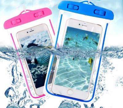 China PVC Coating Waterproof Universal Touch Screen Pocket Beach Mobile Phone Filter Mounts With Strap for sale