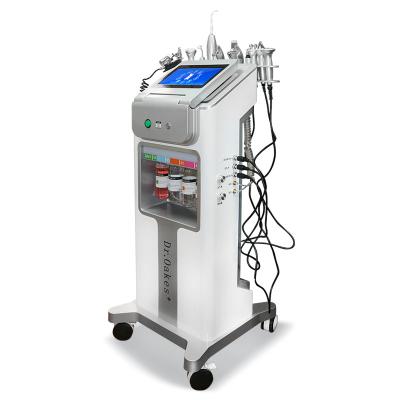 China Skin Tightening RF Skin Rejuvenation Ultrasonic Aqua Peel Facial Machine Skin Anti Aging Salon Equipment for sale