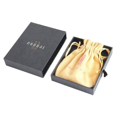 China Newest Recyclable Necklace Gift Pouch With Printed Slider Drawer Jewelry Packaging Box for sale