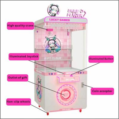 China Metal transparent claw machine pink mini claw machine  claw machine toys for sale for sale