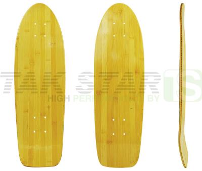 China Wholesale White Canadian Maple+Bamboo Old School Bamboo SKATEBOARD DECKS & Cruiser Skateboard Decks for sale