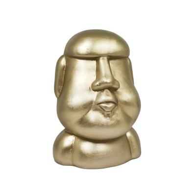 China Chile Easter Island MOAI Retro Style Creative Stone Figures Shaped Money Bank Currency Savings Bank for sale