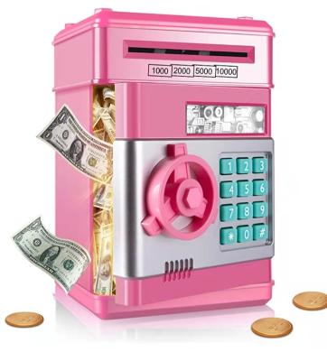 China ABS Musical Cash and Mini Coin Money Bank ATM Machine Password Safe Birthday Xmas Toy Gifts for Kids for sale