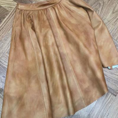 China Custom Real Women's Skirt Fashion Ladies Sheepskin Wholesale Designer Genuine Leather Skirt Low Custom Moq for sale