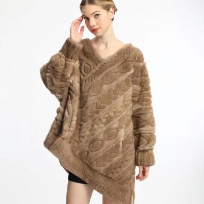 China Danish Fur Women Jacket Mink Fur With Mink Embroidery Overhead Coat OEM ODM Sheared Wholesale Moq Down High Quality for sale