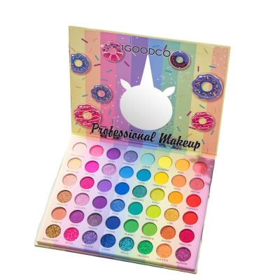 China Waterproof 48 Color Eye Shadow IGOODCO Factory Direct Children Stage Makeup Custom Natura Pearlescent Matte Waterproof Palette for sale