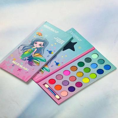 China Waterproof 21 Color Eye Shadow Includes Cosmetic Brush Factory Direct Children Makeup High Pigment Pearlescent Matte Glitter ONEYIOO ODM Applicator Kawai IGOODCO ONEYIOO for sale