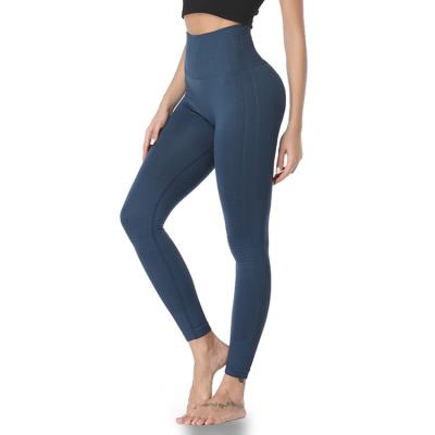 China WA44 Women Antibacterial High Waist Leggings Ankle Yoga Pants Workout Seamless Compression Tightly for sale