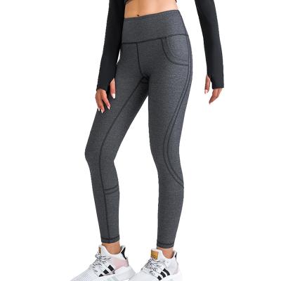 China Breathable Women's Fitness High Waist Workout Leggings Yoga Sport Diet Wear With Phone Pocket Plus Size for sale