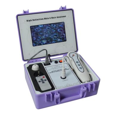 China Free shipping skin &hair analyser with competitive factory price 7'' scree included for sale