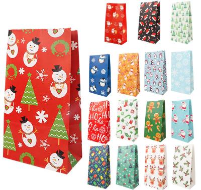 China New Style 16 Assorted Christmas Designs Handmade For Classrooms Gifts Paper Bag for sale