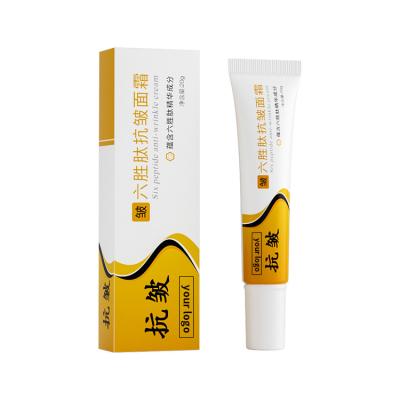 China Natural Skin Care OEM Wholesale Anti Aging Face Creams Whitening Lotion Six Peptide Anti Wrinkle Facial Creams for sale