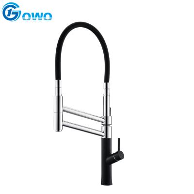 China Large Size Modern Multifunctional Silica Gel Spout Black Matte Faucet Mixer For Sink for sale