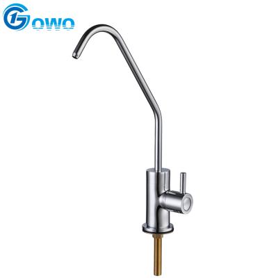 China Small Water Dispenser Good Quality Modern Chrome Surface Brass Filter Pure Water Faucet for sale