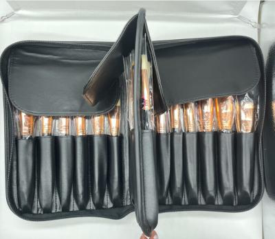 China Angular blush gold black beauty makeup brush setcosmetics wholesale 29pcs for sale