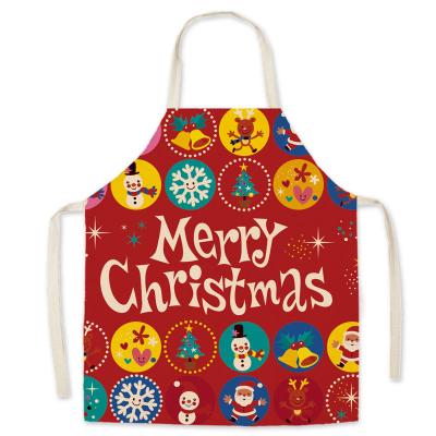 China 2021 New Years Eco-friendly Cooking Aprons Christmas Gifts Decor Merry Christmas Kitchen Apron For Home for sale