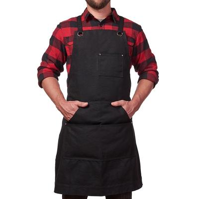 China Eco-Friendly Japanese Apron With Pocket Kitchen Apron Cooking Cafeing Gardening BBQ Customized Aprons for sale