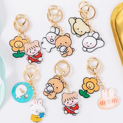 China Raymond High Quality Custom Print Acrylic Idol Acrylic Keychain Acrylic Key Chain for sale