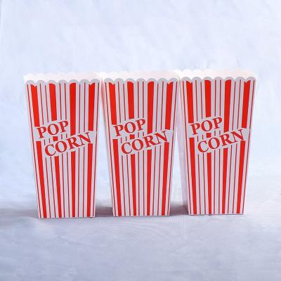 China Wholesale Recyclable Empty Small Mini Plain White Plastic Popcorn Boxes for sale