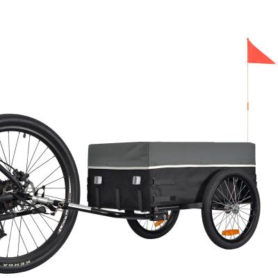 China Heavy Duty Bike Trailer Hot Sale Easy Foldable Bicycle Cargo Trailer With Cover for sale