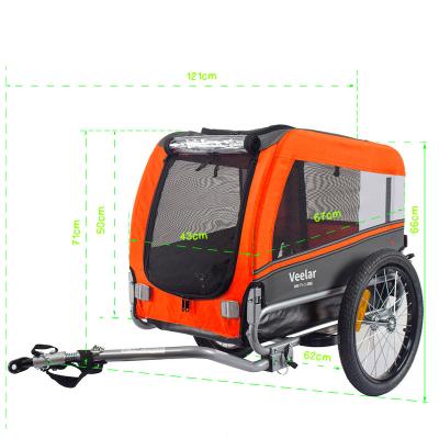 China Others Foldable Trailers Carts Travel Carrier Extra Large Dog Bicycle Bike Trailer for sale