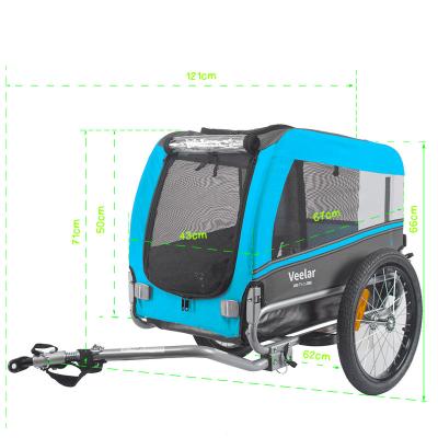 China Other Trailers Bike Pet Trailer, For Small And Large Dogs, Folding Frame Carrier, Quick Release Wheels, Universal Bicycle Coupler for sale