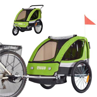 China Other Trailer Manufacturers Factory Hot Sales Foldable Carts Travel Carrier Extra Large Baby Bicycle Bike Trailer for sale