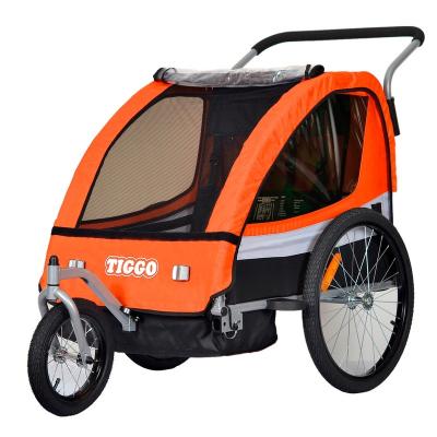 China Other Trailers Folding Double Axle Baby Bike Cargo Trailer Loading Children 60kgs for sale