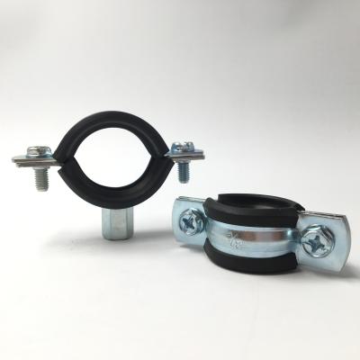 China High Quality Connection Weld Type Clamps M8+10 With Rubber Pipe Clamp for sale