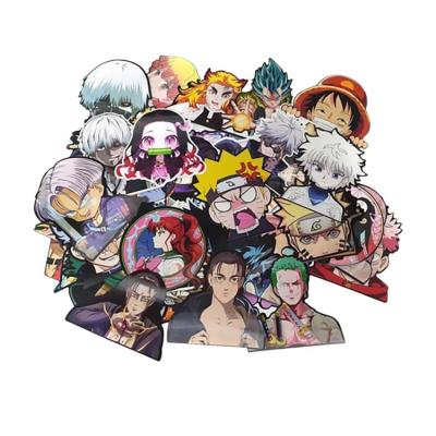 China Wholesale Cartoon Sticker 500 Designs Anime 3D Motion Stickers Jujutsu Kaisen DBZED Demon Slayer 3D Car Stickers Waterproof Wall Art for sale