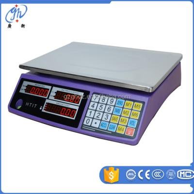 China ABS + Stainless Steel ACS 30kg Electronic Price Supermarket Scale 30kg With CE Certificate for sale