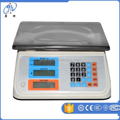 China Waterproof Stainless Steel Porcelain Scale 30kg / Food Fish Weighing Balance Scale for sale