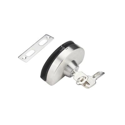 China Easy To Install High Quality Accessories Top Quality Semicircle Door Sale Frameless Single Sliding Glass Door Lock for sale