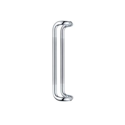 China Easy To Install Factory Manufacturer Stainless Steel Sliver Safety Pull Wardrobe Glass Door Handle for sale