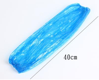 China 100 Poly Waterproof Disposable Waterproof Covers 22*40cm Anti-Static Butchers Pe Arm Sleeves Brand New And High Quality for sale