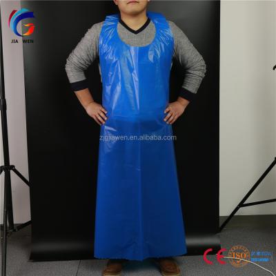 China 100pcs*10bag*1 Universal Waterproof Plastic Cardboard PE Cooking Poly Disposable Aprons for sale