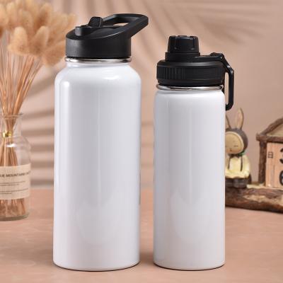 China Viable Custom Logo 32oz Thermal Drink Bottle Double Wall Vacuum Insulated Stainless Steel Sublimation Water Bottle for sale