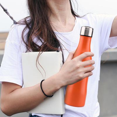 China 800ml 1100ml Insulated Hot Cold 27oz 37oz 304 Steel Water Bottle Blank Travel Cola Shape Sports Bottle for sale