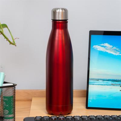 China PORTABLE Coke Shaped Custom 500ml Sports Drinking Water Bottle Glitter Flask Vacuum Stainless Steel Thermos Metal Metal Insulated Cup for sale