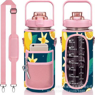 China Viable Factory Wholesale Outdoor Sports Sbr Material Water Bottle Strap Portable Diving Type Hot Cup With Cover Device for sale